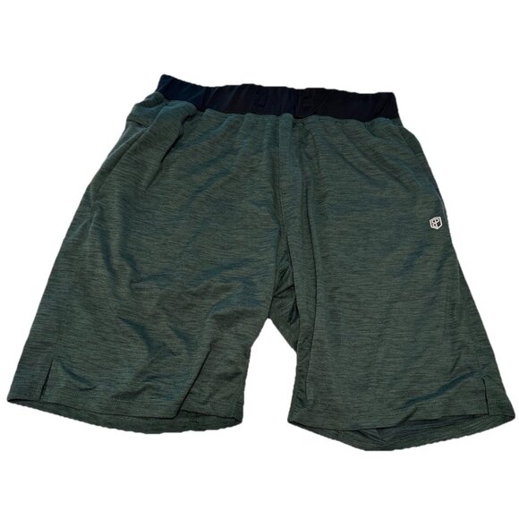 Born Primitive Men's Large Drawstring Lounge Shorts Green Pockets - Picture 1 of 10